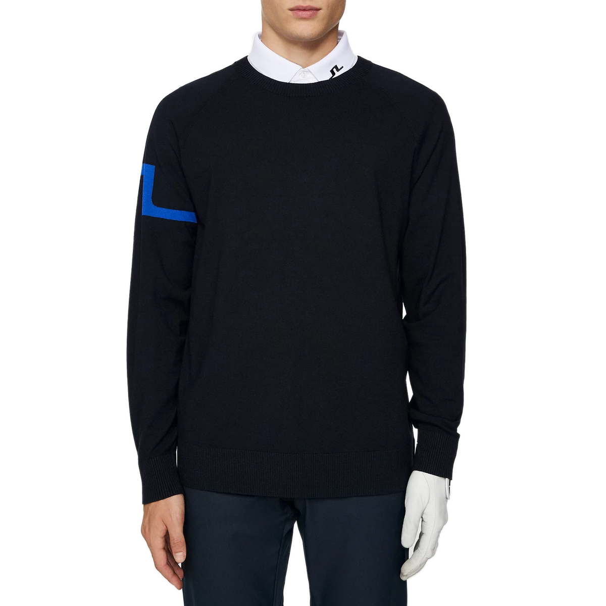 J.Lindeberg Gusten Knitted Golf Sweater - JL Navy