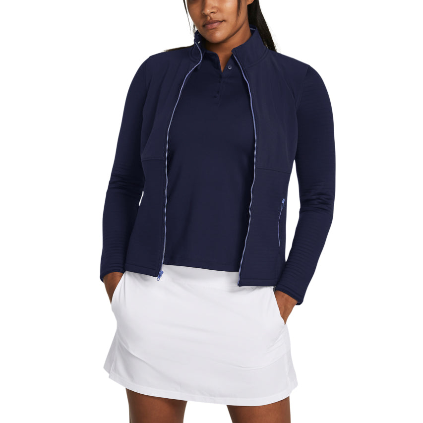 Under Armour Women's Storm Daytona Golf Full Zip - Midnight Navy / Metallic Silver