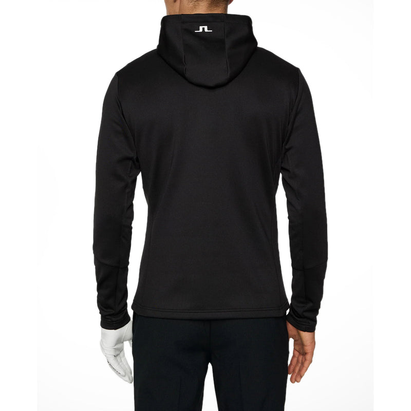 J.Lindeberg Aerial Quarter Zip Hoodie- 검은 색