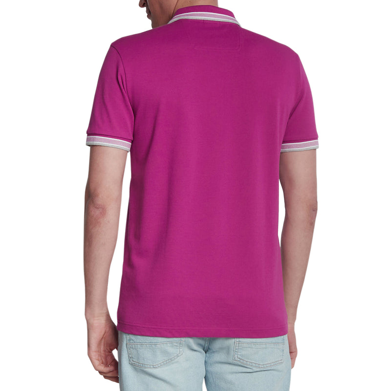 BOSS Paddy Cotton Pique Polo - Open Purple