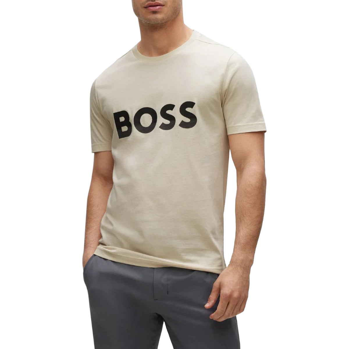 BOSS Tee 1 골프 셔츠 - 오픈 화이트