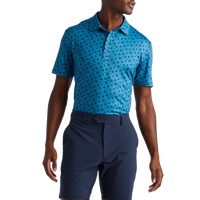 G/Fore Skull & T'S Tech Golf Shirt - Petrol