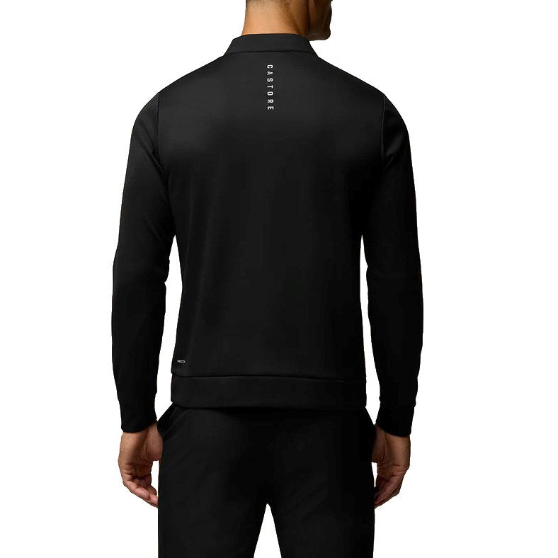 Castore Classion Classic Quarter Zip Golf Pullover -Black/Grey