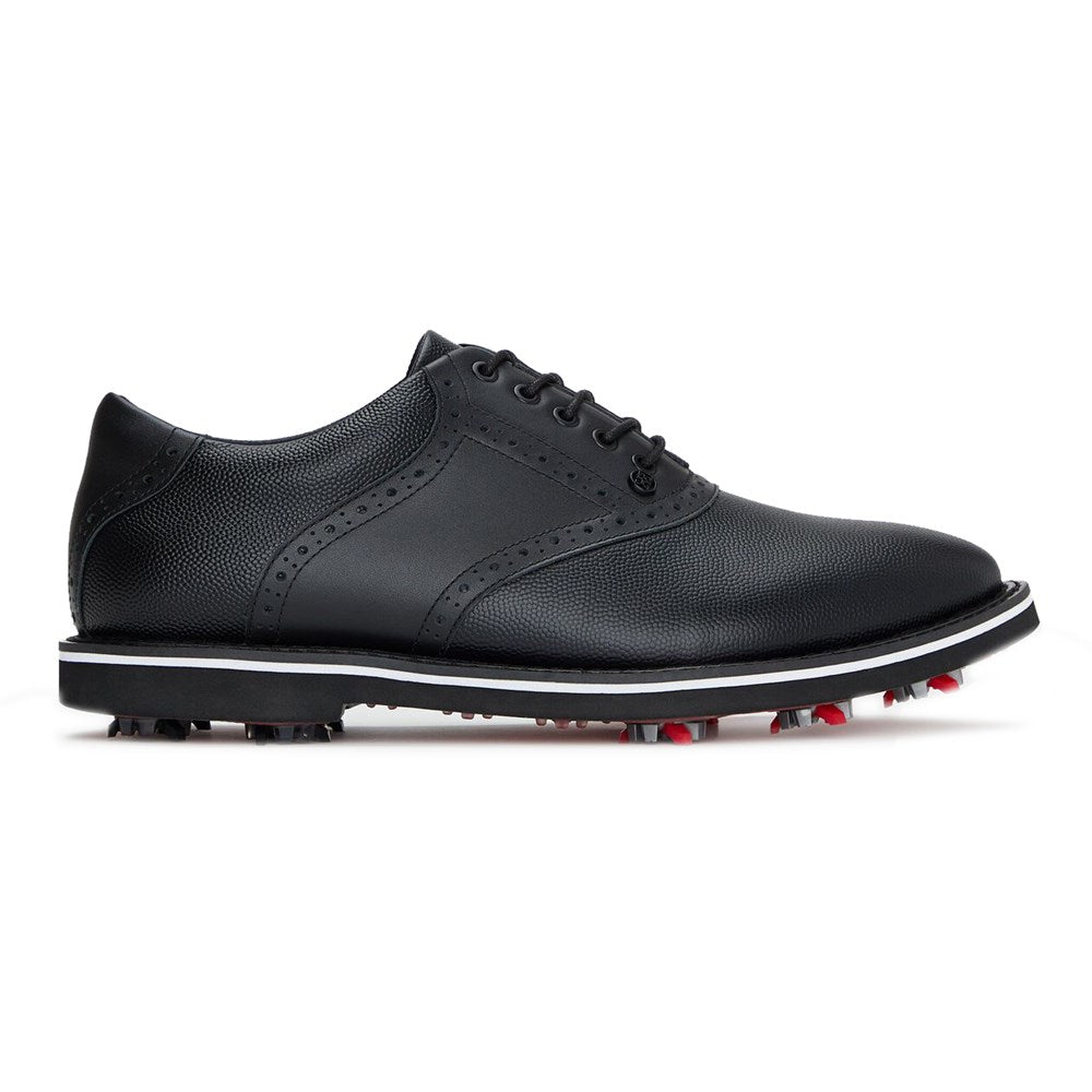 G/Fore G/lock Gallivanter Pebble Leather Saddle Golf Shoes - Onyx