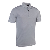 Glenmuir Torrence Micro Strip Performance Golf Shirt -White/ Navy