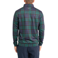 Glenmuir wick Quarter Zip Lightweight Performance Golf Midlayer -Tartan