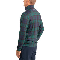 Glenmuir wick Quarter Zip Lightweight Performance Golf Midlayer -Tartan