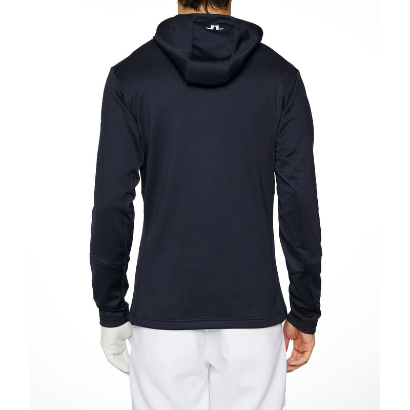 J.Lindeberg Aerial Quarter Zip Hoodie -JL Navy