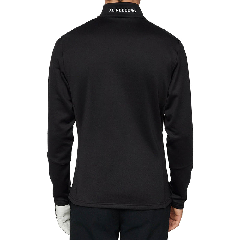 J.Lindeberg Aerial Quarter Zip Midrayer- 검은 색