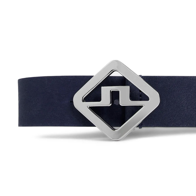 J.Lindeberg Gary Brushed Leather Golf Belt - JL Navy