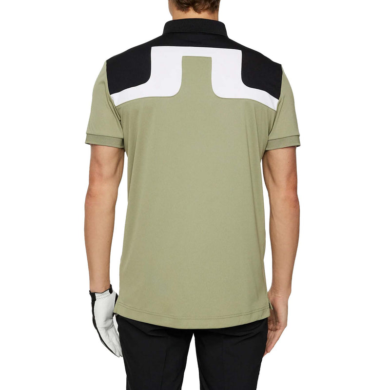 J.Lindeberg Jeff Reg Fit Golf Polo Shirt -Oil Green