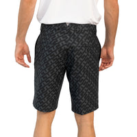 J.Lindeberg Eloy Print Golf Shorts - Bias Bridge Black