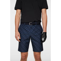 J.Lindeberg Eloy Print Golf Shorts - Bias Bridge Navy