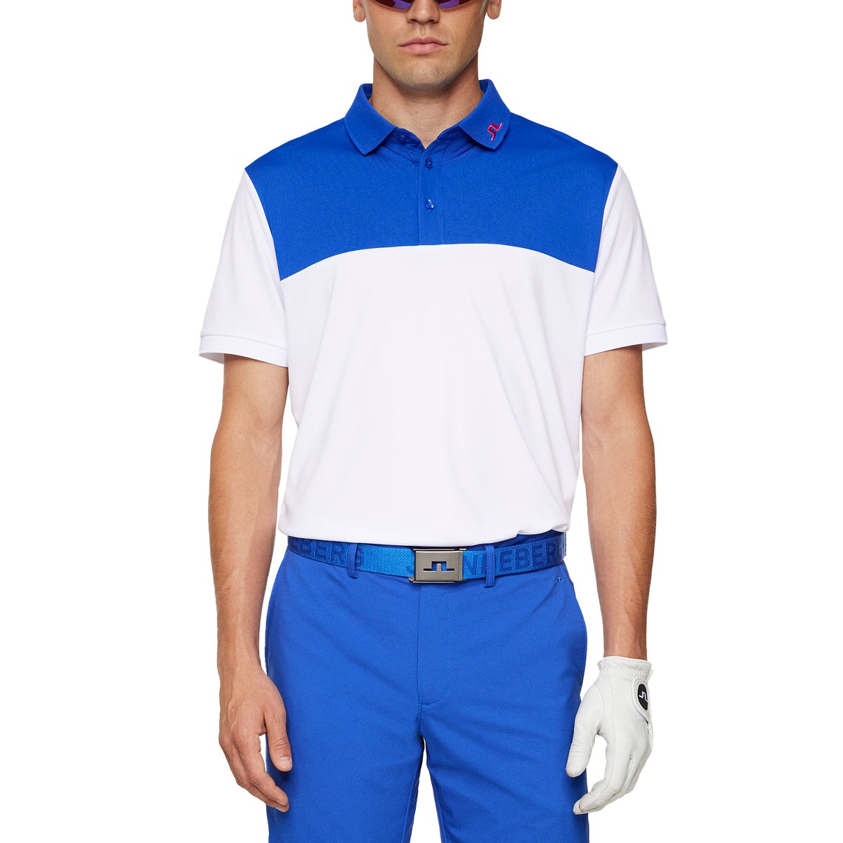 J.Lindeberg Jeff Reg Fit Golf Polo Shirt - White