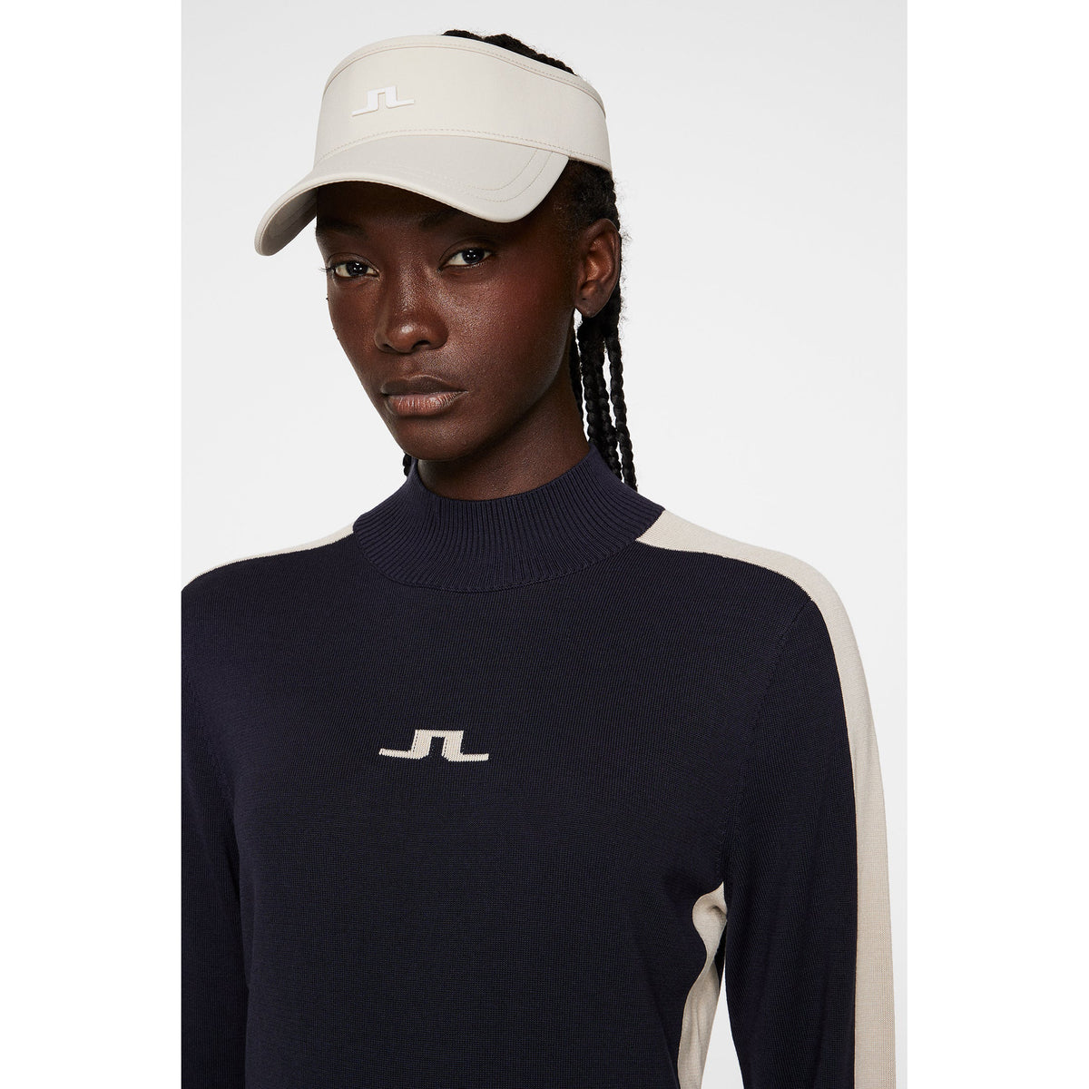 J.Lindeberg Women's Adia Knitted Golf Sweater - JL Navy