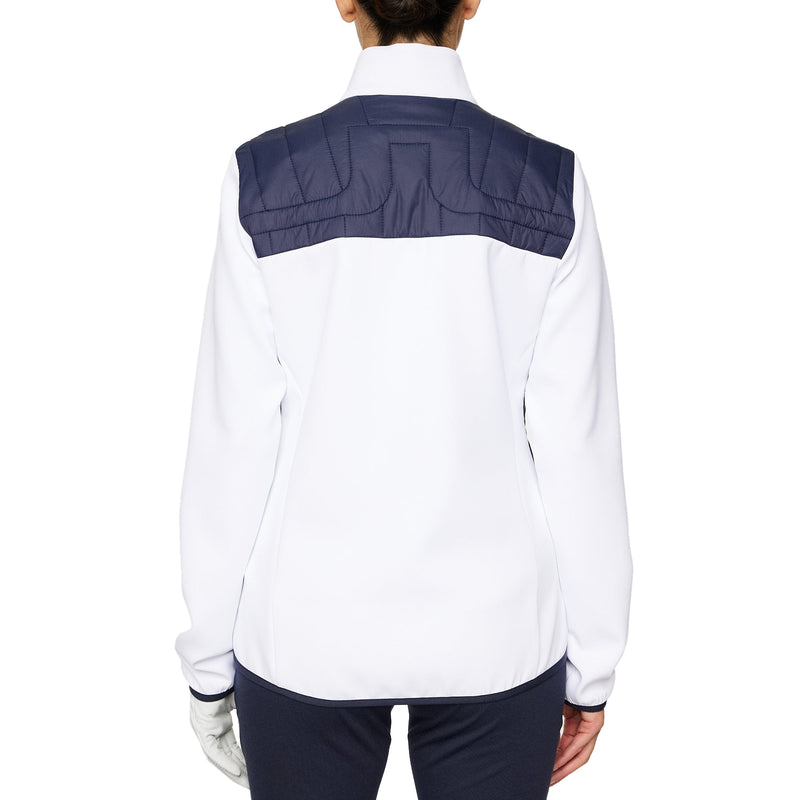 J.Lindeberg Women's Holma Quilt Hybrid Golf Jacket - JL Navy