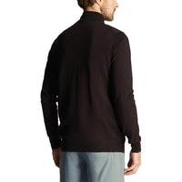 Lyle & Scott Core 1/4 Zip Merino Mix -Jet Black