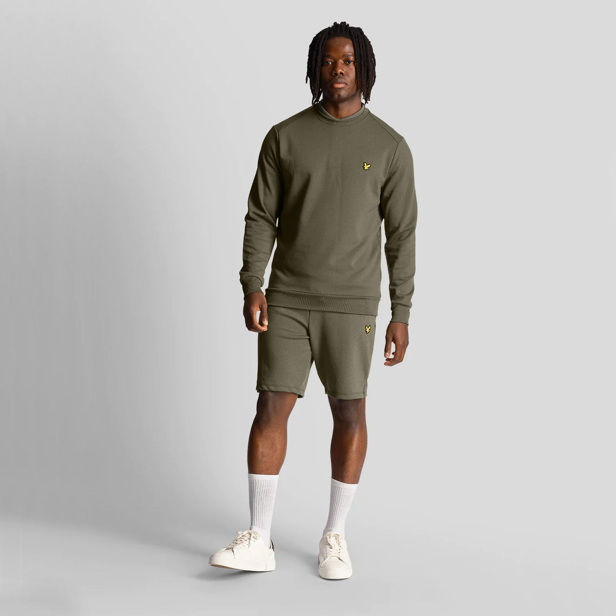 Lyle & Scott Fly Fleece Crew Neck - Catus Green