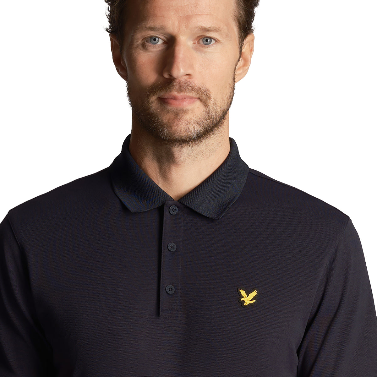 Lyle &amp; Scott 골프 테크 폴로 - 다크 네이비