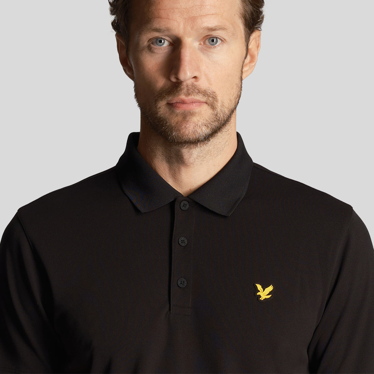 Lyle &amp; Scott 골프 테크 폴로 셔츠 - 제트 블랙