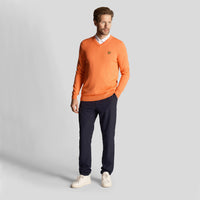 Lyle & Scott Golf V Neck Pullover - Course Coral