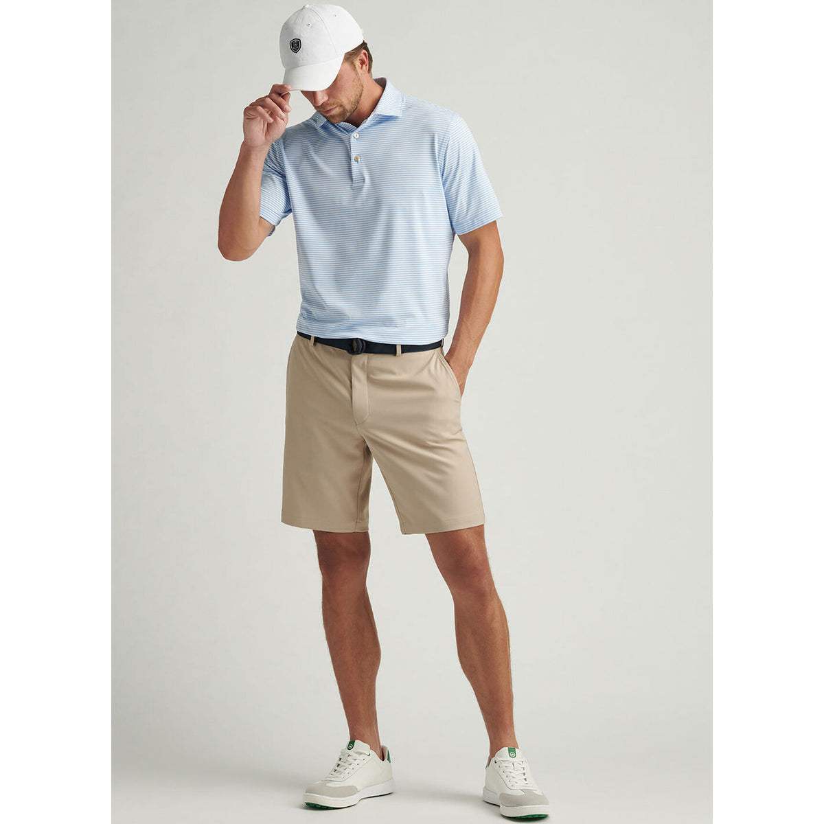 Peter Millar Salem Performance Golf Shorts -Khaki