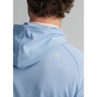 Peter Millar Pine Sugar Stripe Performance Hoodie -Blue Fade