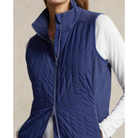 RLX Ralph Lauren Women's Quilted Hybrid Full Zip Vest - Beach Royal