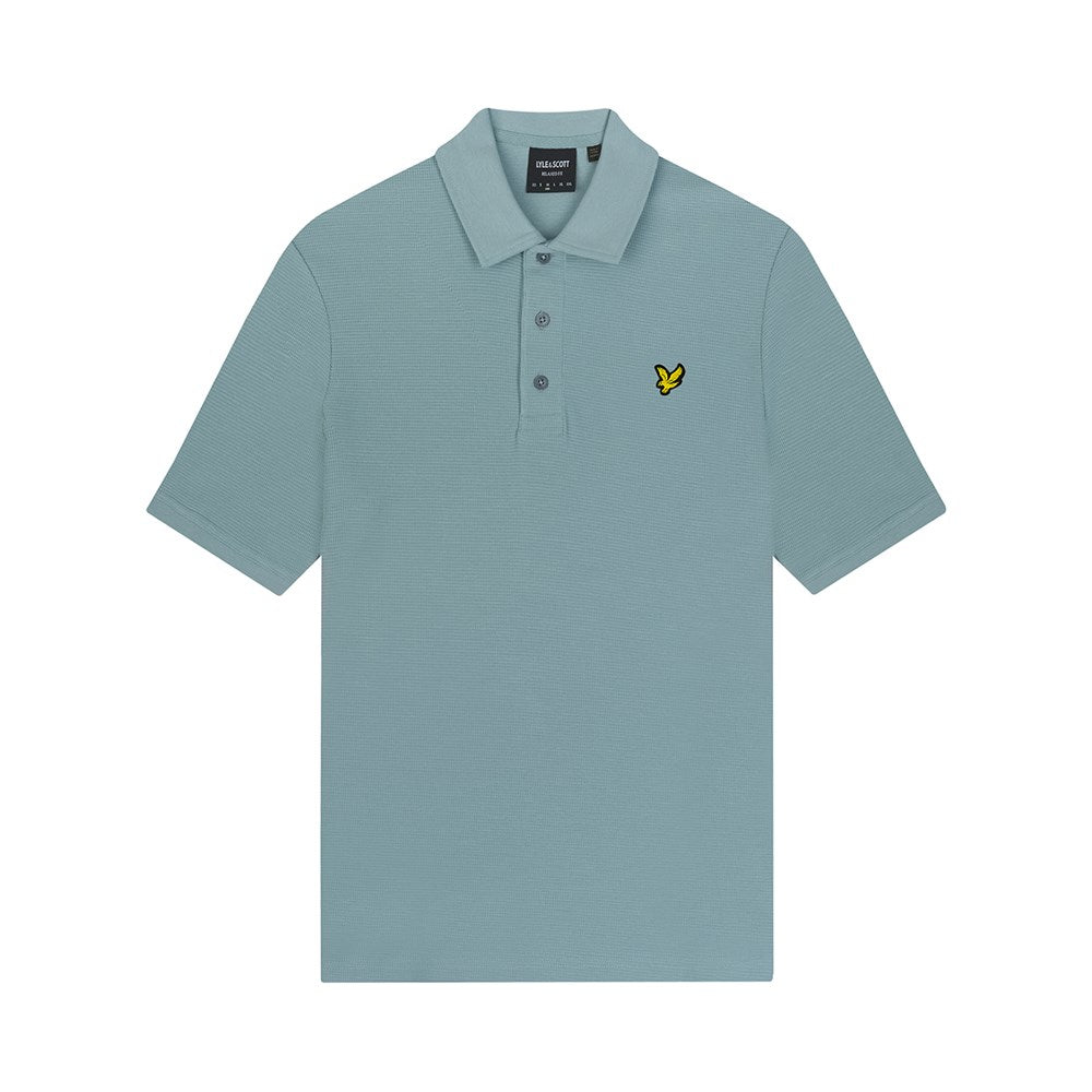 Lyle & Scott Milano Cotton Polo Shirt - Slate Blue