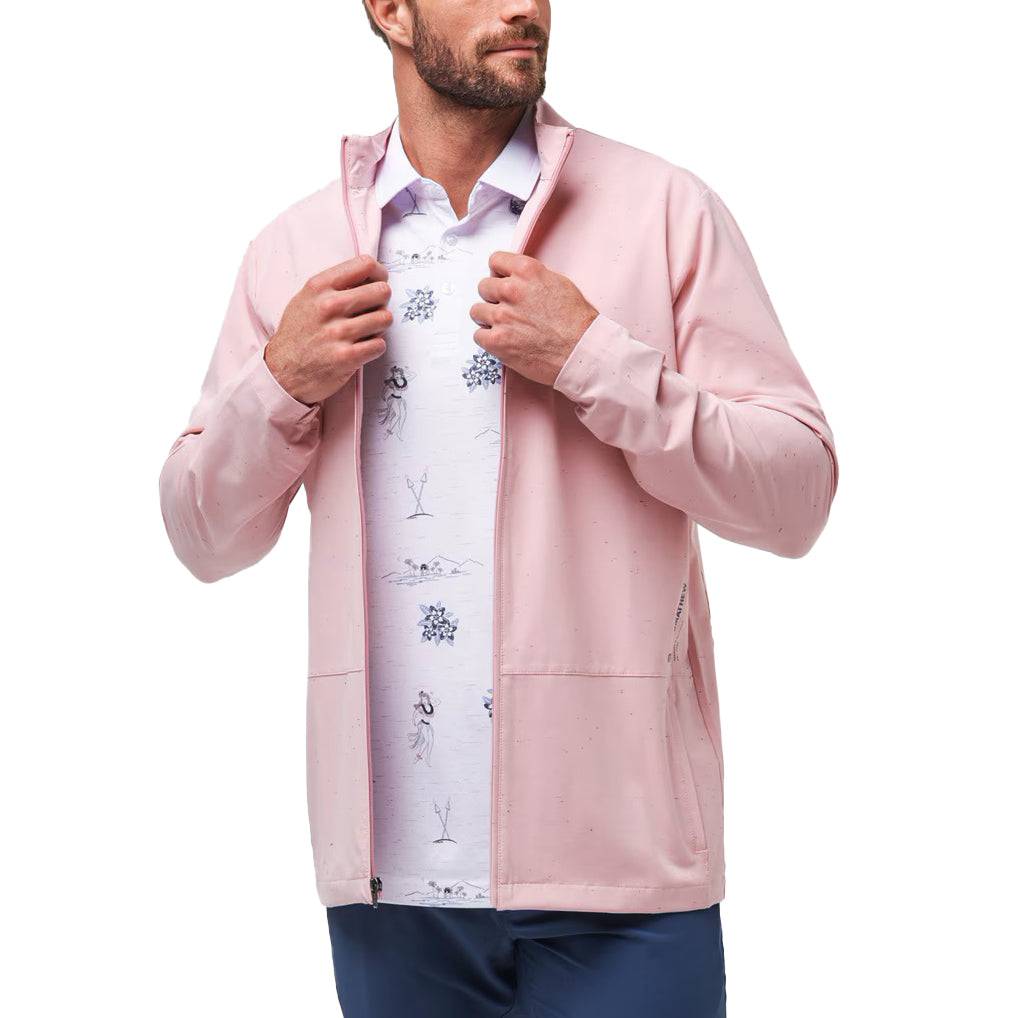 Travis Mathew Going Off Golf Jacket - Heather Blush