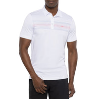 Travis Mathew Paper Map Golf Polo Shirt - White