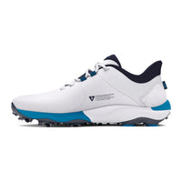 Under Armour Drive Pro Wide Golf Shoes - White / Capri