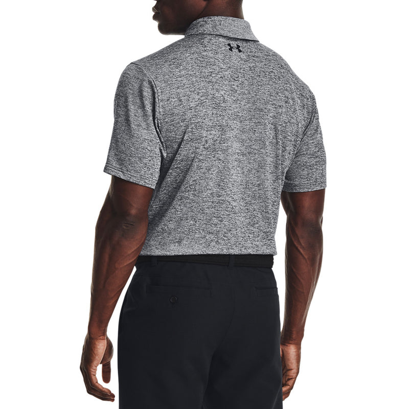 Under Armour Playoff 3.0 Polo Golf Shirt - Black/White