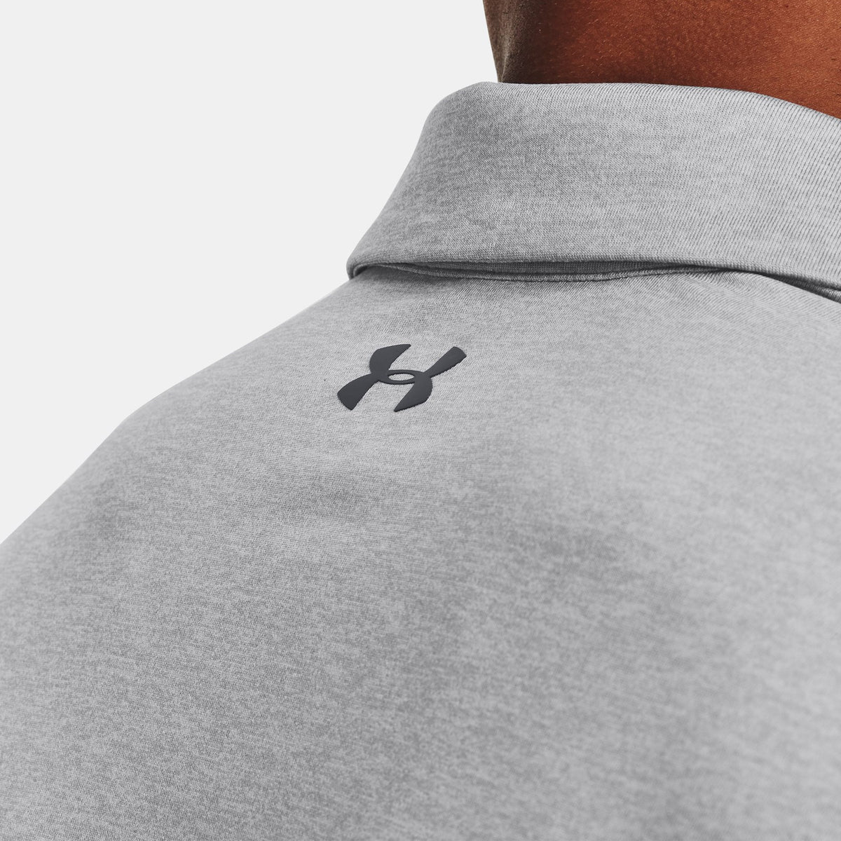 Under Armour 플레이오프 헤더 골프 폴로 셔츠 - 모드 그레이/피치 그레이