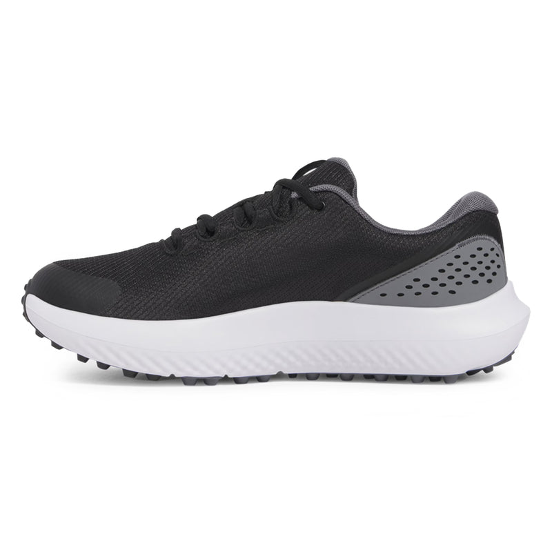 Under Armor Surge Golf Shoes -Black/Castlerock/Metallic Gun Metal