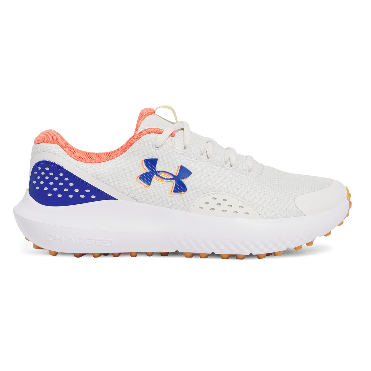 Under Armour Surge Spikeless Golf Shoes -White Clay/Royalte