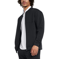 Under Armour Tour Tips FZ Water Resistant Golf Bomber Jacket - Black / White