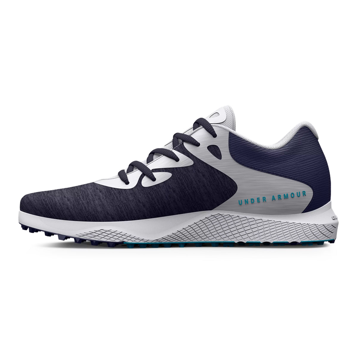 Under Armour Women's Charged Breathe 2 Knit Spikeless Golf Shoes - Midnight Navy/White