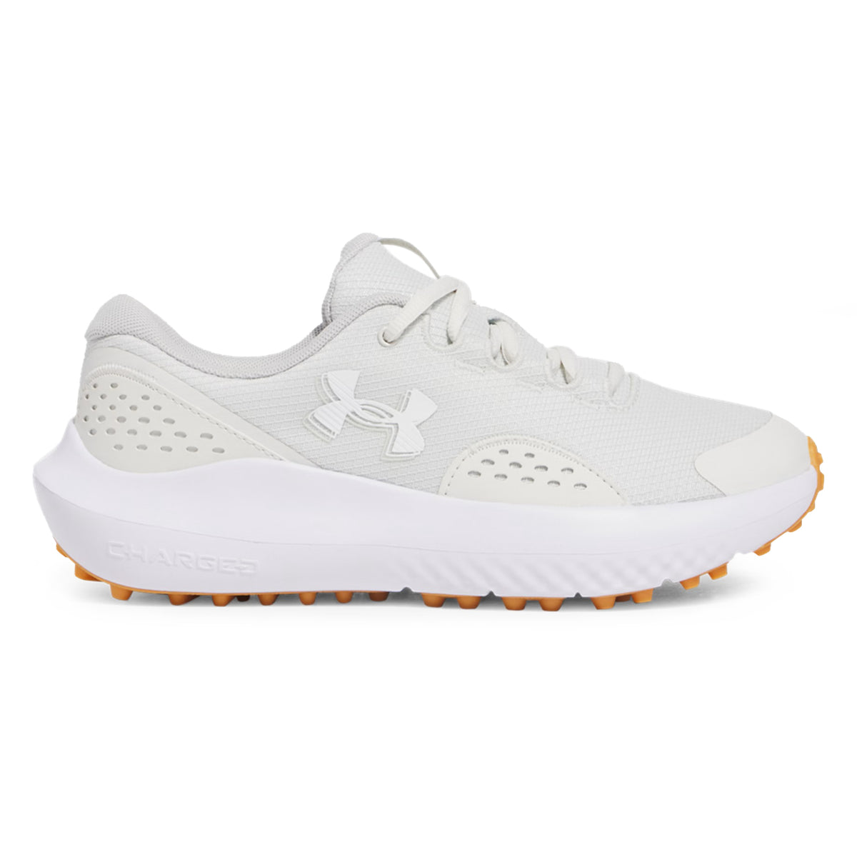 Under Armor Women 's Surge Spikeless Golf Shoes -White Clay/White