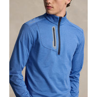 RLX Ralph Lauren Driver Stretch Jersey Golf Pullover -  Dockside Blue Heather