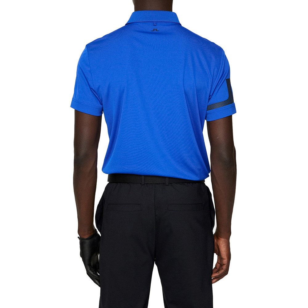 J.Lindeberg Heath Regular Fit Golf Polo Shirt - Club Blue