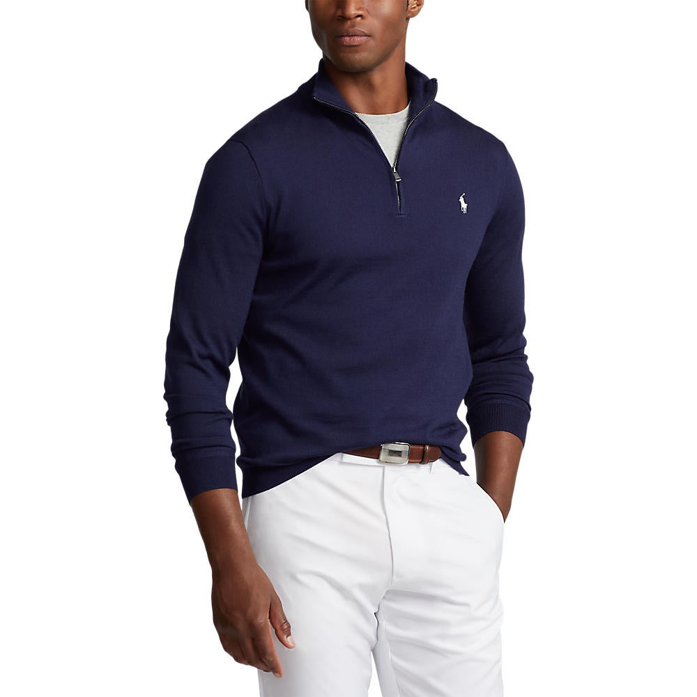 Polo Performance Ralph Lauren 1/4 Zip Coolmax Knit - French Navy