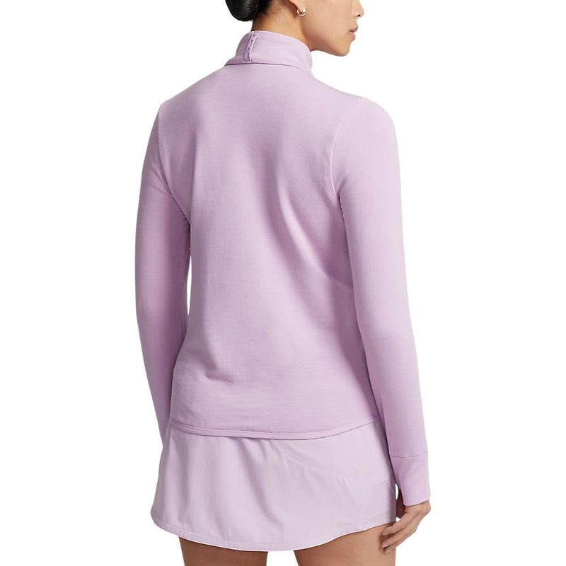 RLX Ralph Lauren Women's Cool Wool Full Zip Jacket - Light Mauve