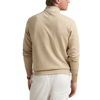 RLX Ralph Lauren Classic Fit Quilted Double-Knit Golf Pullover - Sand Heather