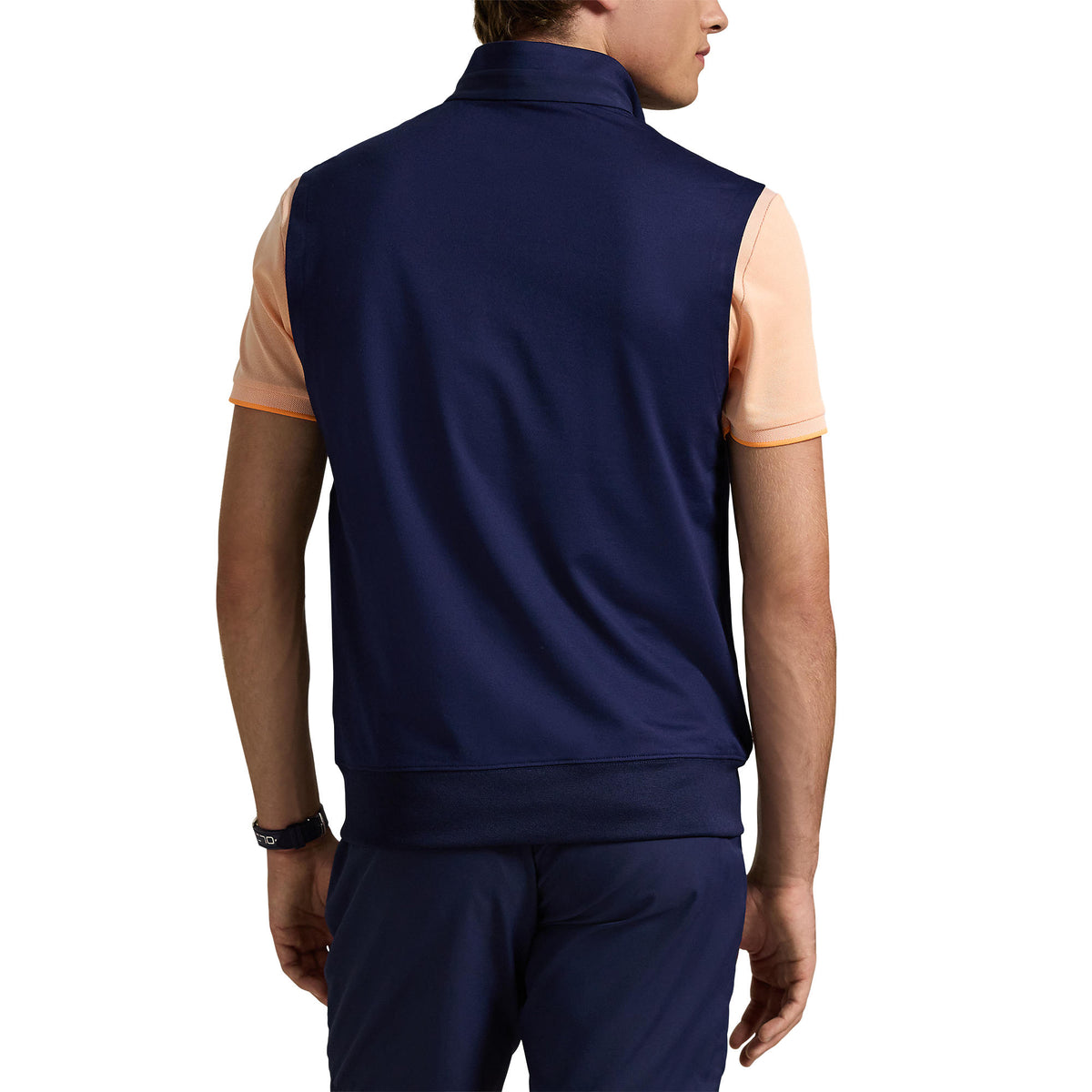 RLX Ralph Lauren Stretch Jersey Quarter Zip Golf Vest - Refined Navy