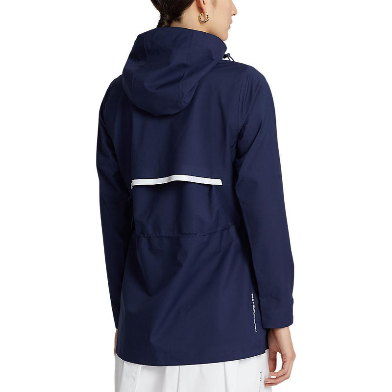 RLX Ralph Lauren Women's Deluge Waterproof Hooded Jacket - French Navy