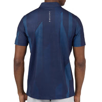 Castore Geo Splice Printed Golf Polo Shirt - Navy