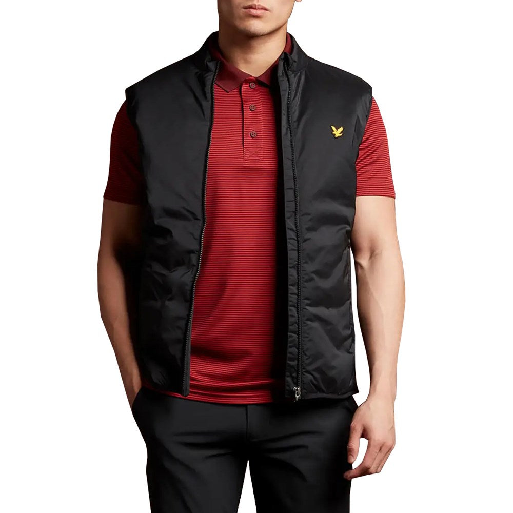 Lyle & Scott Golf Waterproof Gilet- True Black