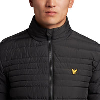 Lyle & Scott Back 스트레치 퀼트 재킷 - 제트 블랙