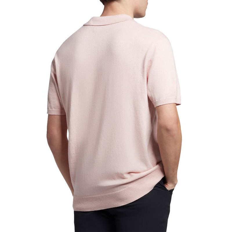 Lyle & Scott Golf Player Knitted Polo - Free Pink